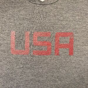 Grey USA athletic top